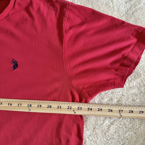 U.S. Polo Association T-Shirt Mens Size XL Red Short Sleeve Classic Fit - Picture 8 of 8